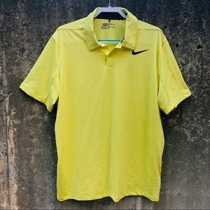 Men’s Yellow Nike Golf Polo